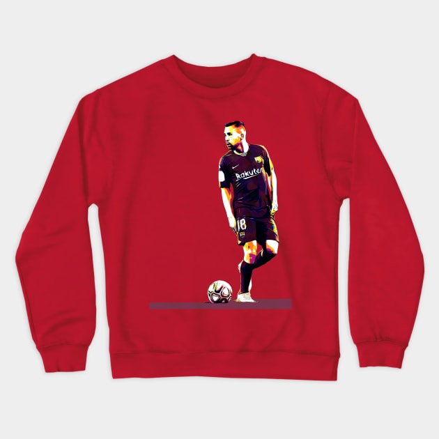 Jordi Alba Crewneck Sweatshirt by Creativedy Stuff